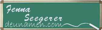 Fenna Seegerer Visitenkarte